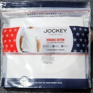 2 Jockey tee shirts